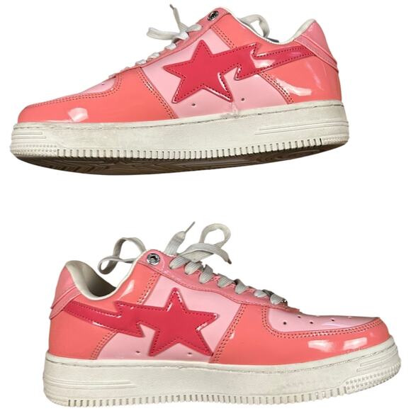 A Bathing Ape Bape Sta Y2K Pink Hype Sneakers - Picture 2 of 9